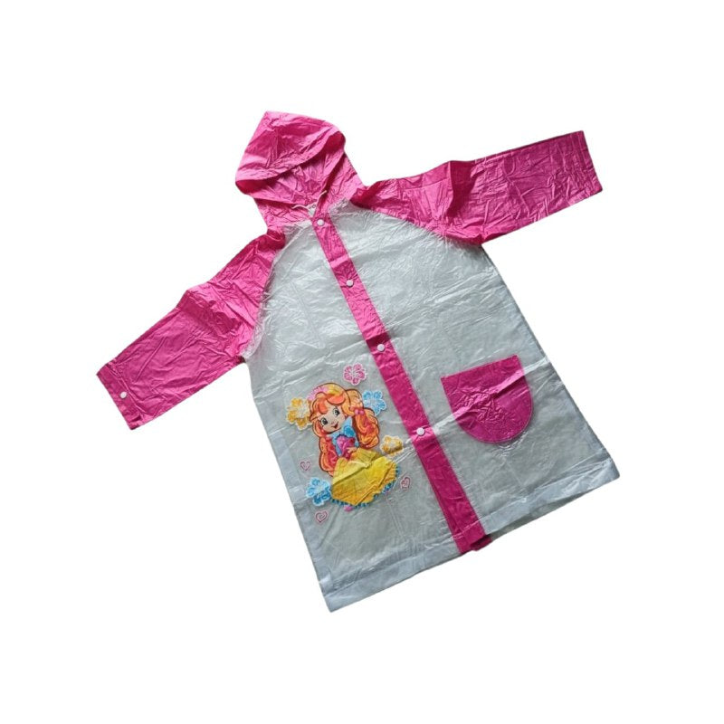 CAPOTE PARA LLUVIA DE PVC IMPERMEABLE PARA NIÑOS LIGERO Y FACIL DE LLEVAR 4 COLORES HUAYI
