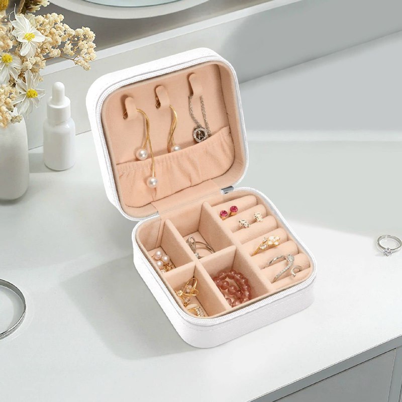 ORGANIZADOR DE JOYAS MINI PORTATIL 5X10X10CM