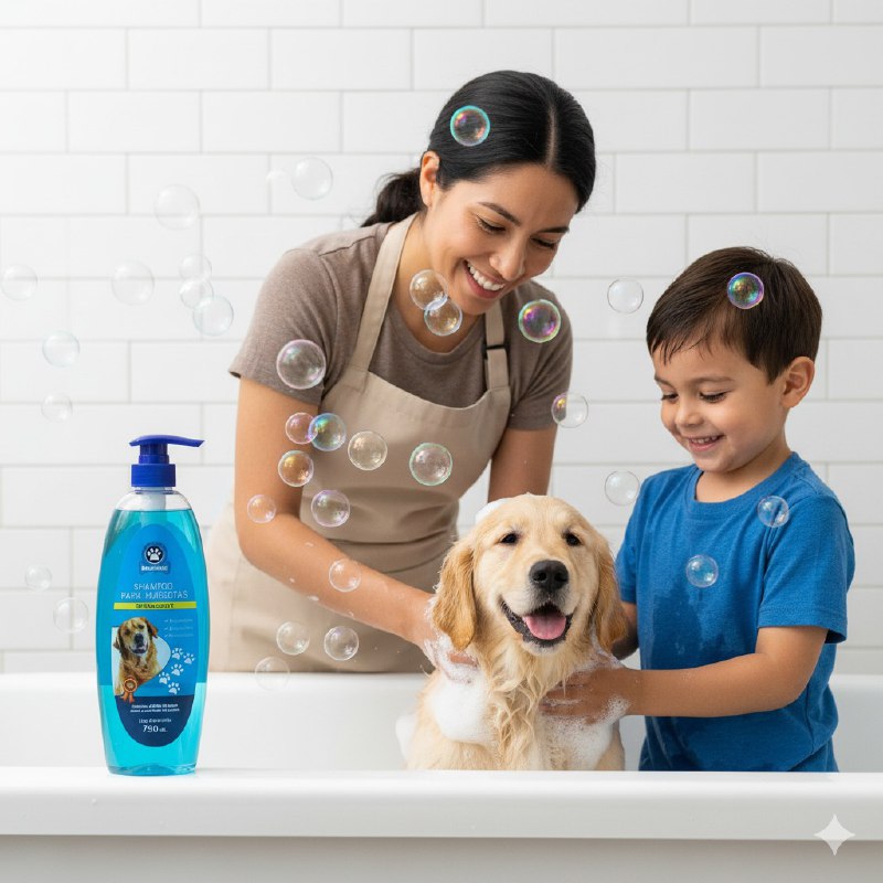 SHAMPOO PARA PERROS REFRESCANTE ANTISEPTICO ANTIMICOTICO CON ACEITE VEGETAL MAXCOTA 750ML
