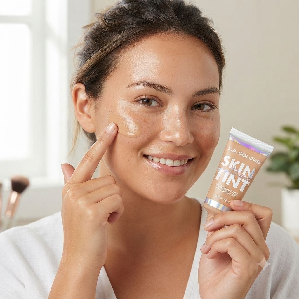 BASE MAQUILLAJE LIQUIDA NATURAL SKIN TINT TONO CLM418 GOLDEN L.A. COLORS 30ML