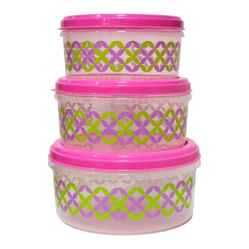 SET DE RECIPIENTES PANAS PARA ALIMENTOS 3UND 13X25C 11X23CM 10X20CM