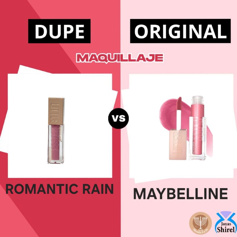BRILLO LABIAL HIDRATANTE DE ACIDO HIALURONICO ROMANTIC RAIN 5ML DUPE DE MAYBELLINE