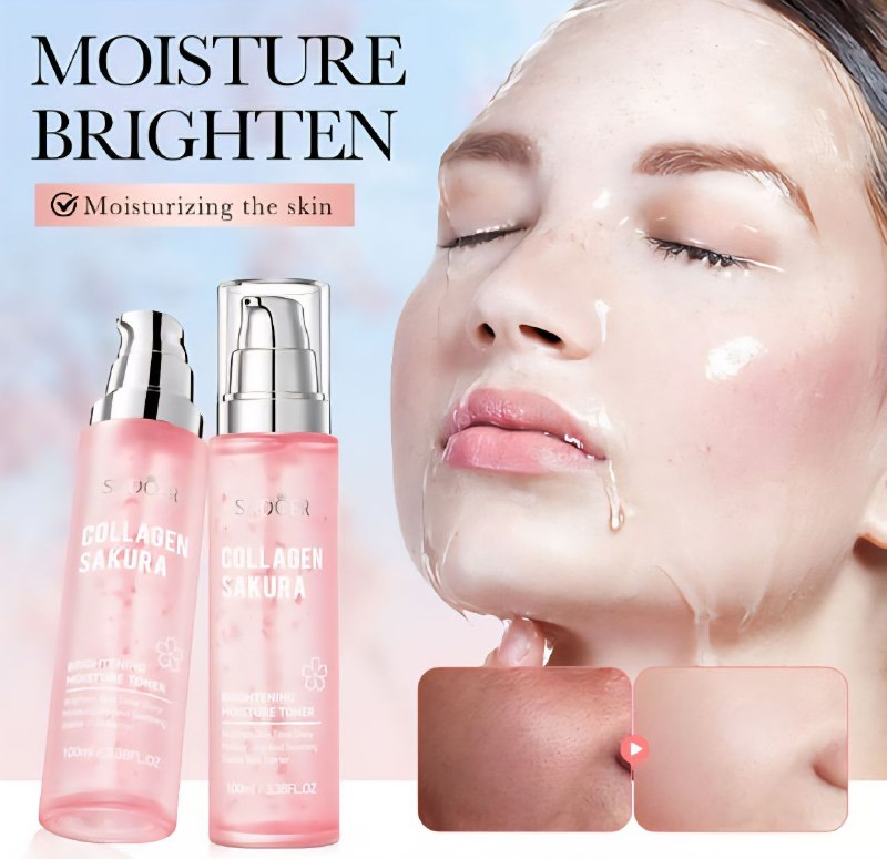 TONICO FACIAL HIDRATANTE E ILUMINADOR CON ESENCIA DE FLOR DE CEREZO SADOER 100ML