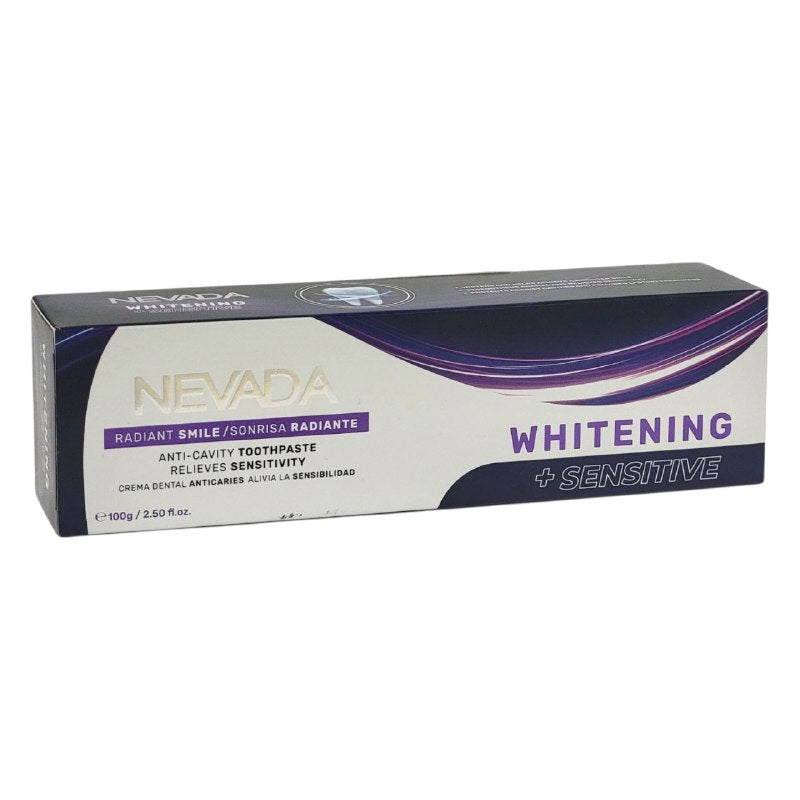 PASTA DENTAL ANTICARIES BLANQUEADORA Y ALIVIA SENSIBILIDAD NEVADA 100G