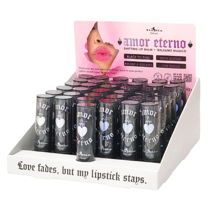 BRILLO LABIAL, BALSAMO MAGICO, APLICA SOBRE LOS LABIOS Y CAMBIA DE NEGRO A TU TONO PERSONALIZADO ITALIA DELUXE 3.4G