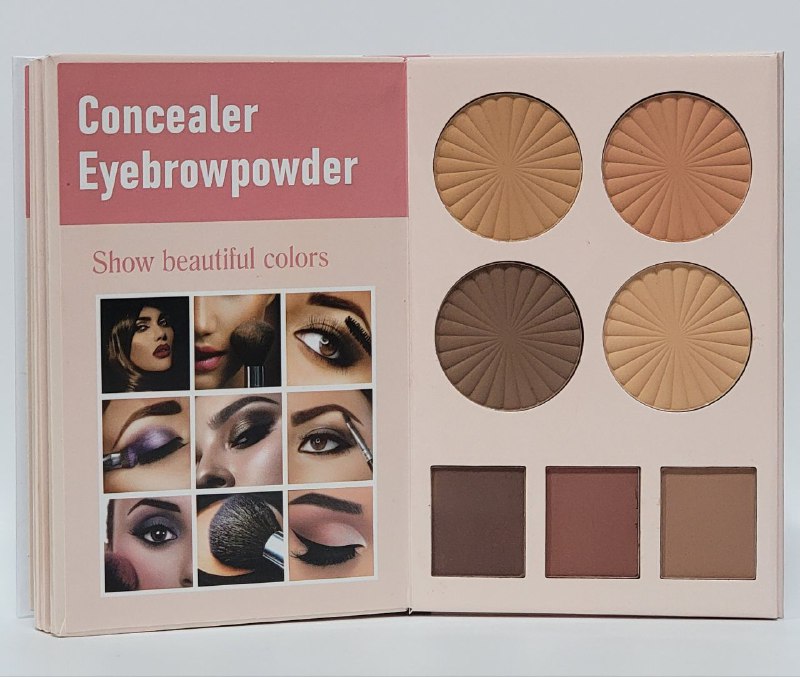 SOMBRA DE OJOS EN PALETA, LIBRO DE MAQUILLAJE SOMBRA DE OJOS, RESALTADOR, BLUSH, POLVO, CORRECTOR CEJAS MOC ALLURE COSMETICS MAKEUP 60G