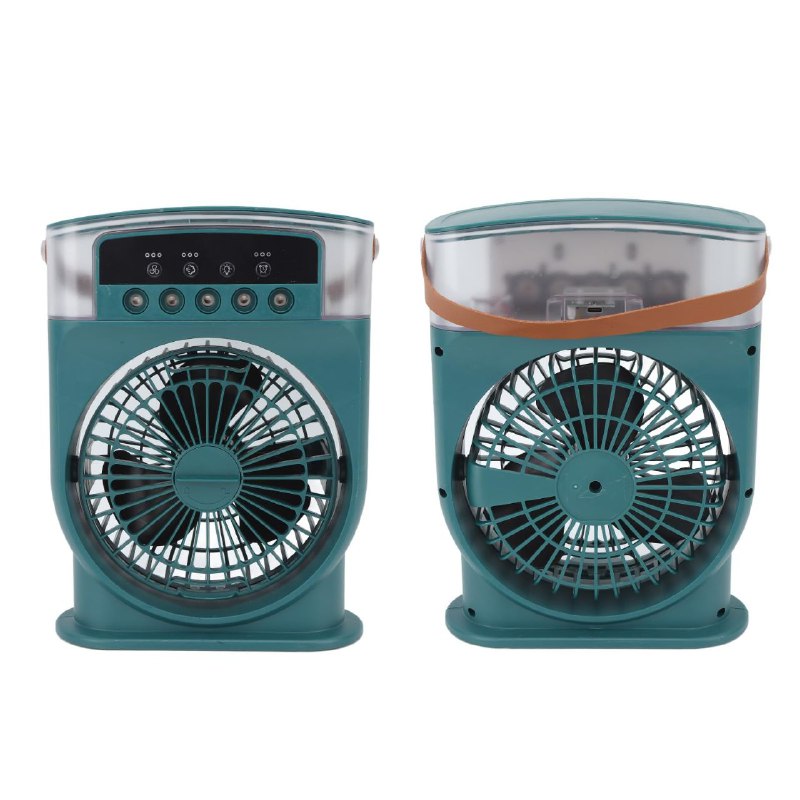 VENTILADOR MINI PORTABLE DE MESA RECARGABLE PORTATIL CON ENFRIADOR DE AIRE HUMIFICADOR