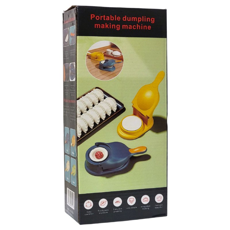 MAQUINA MANUAL 2 EN 1 PARA HACER EMPANADAS, PASTELITOS Y DUMPLING, FACIL DE USAR, 3 COLORES