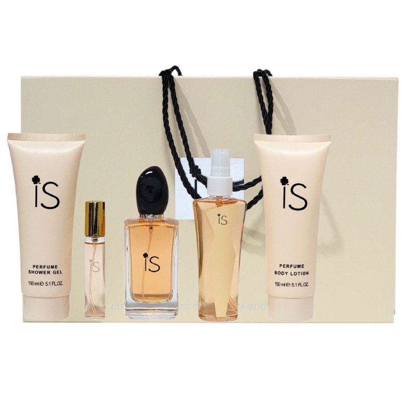 SET PERFUME ECONÓMICO ESTUCHE PARA DAMA iS