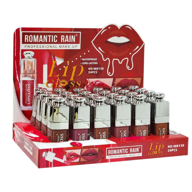 BRILLO LABIAL LIP GLOSS DUPE DE CHRISTIAN DIOR, SUAVE Y RESISTENTE AL AGUA DE LARGA DURACION ROMANTIC RAIN