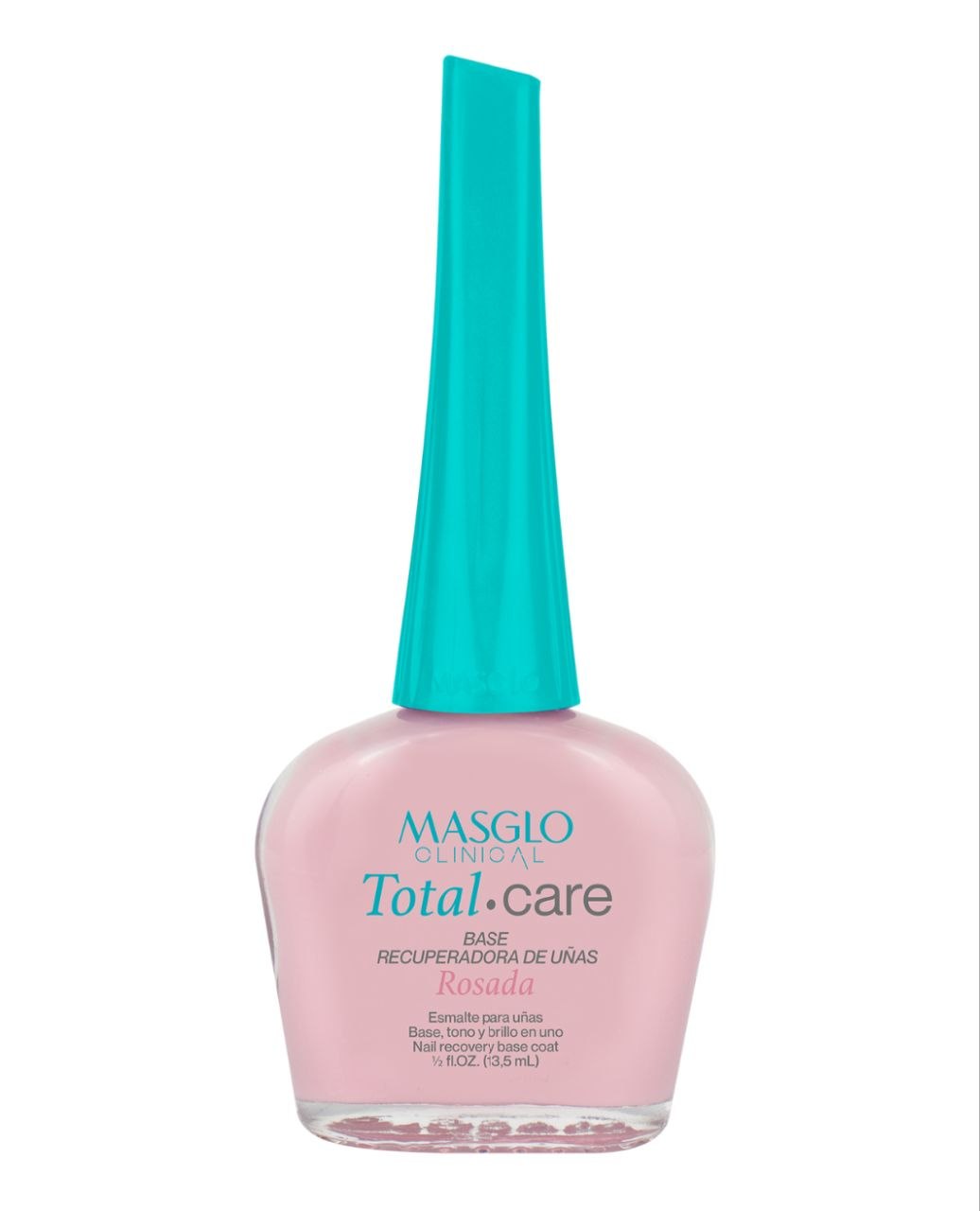 ESMALTE PARA UÑAS ROSADA RECUPERADORA COMPLEJO MULTIVITAMÍNICO ENRIQUECIDA CON MICROESFERAS MASGLO CLINICAL  13.5ML
