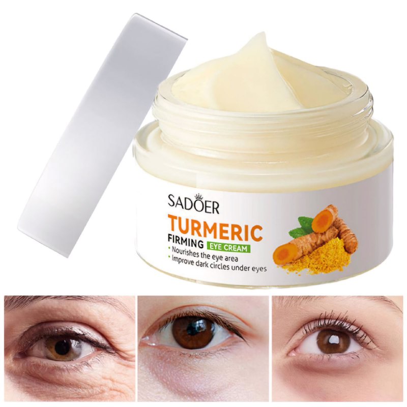 CREMA FACIAL PARA EL CONTORNO DE OJOS REVITALIZANTE Y ANTIEDAD CON EXTRACTO DE CURCUMA SADOER 20G