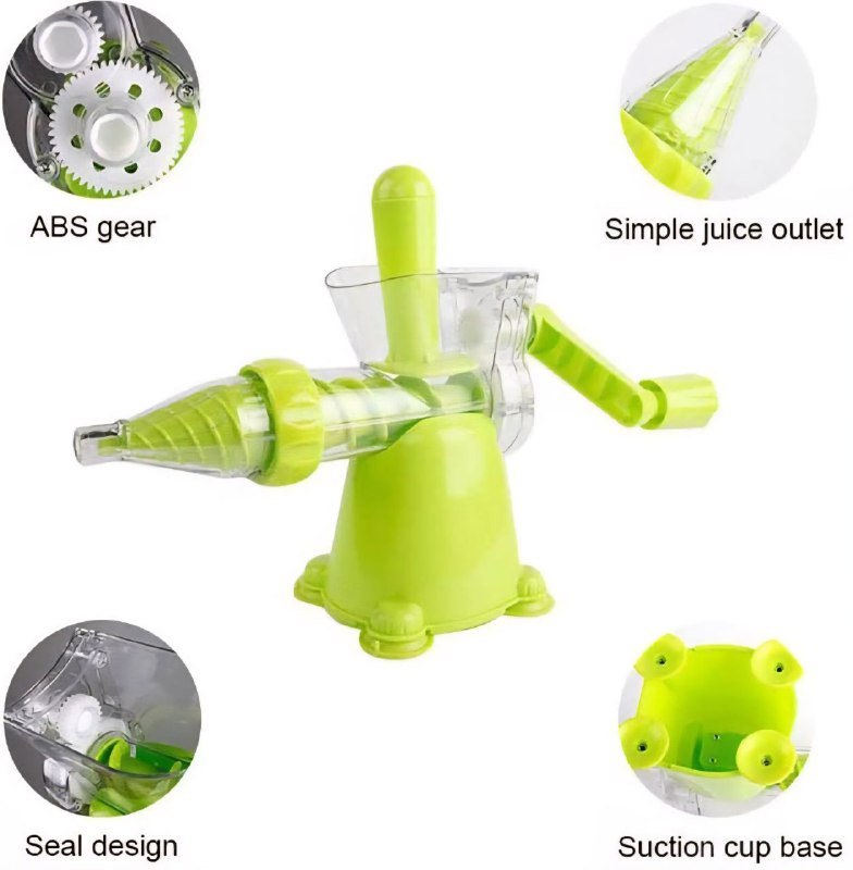 MAQUINA MANUAL EXTRACTOR DE JUGO, EXPRIMIDOR DE JUGOS PEQUEÑO MULTIFUNCIONAL PARA JUGOS