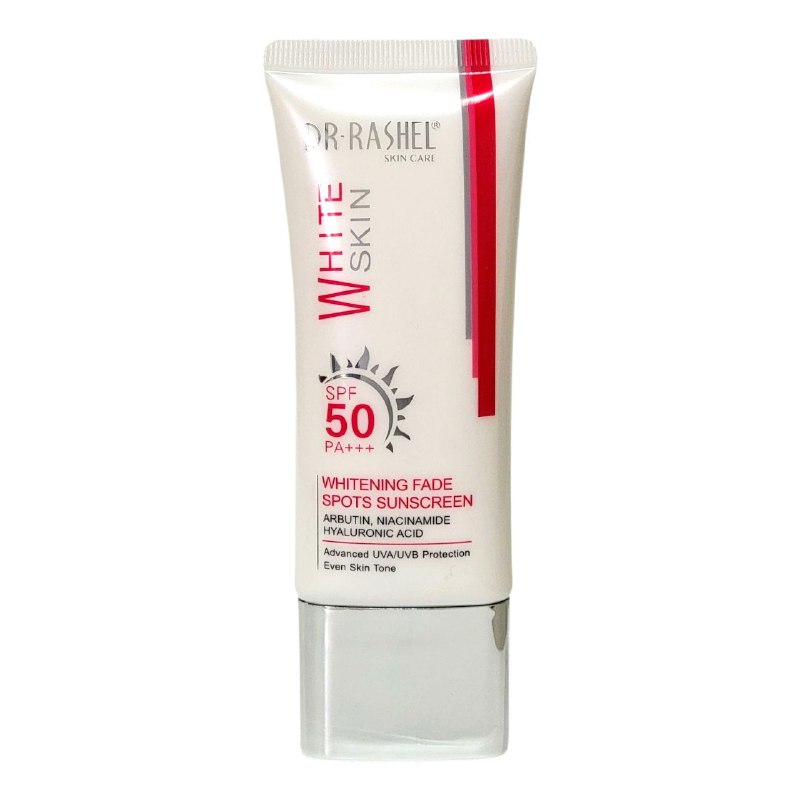 PROTECTOR SOLAR ACLARANTE Y ANTIMANCHAS CON NIACINAMIDA Y VITAMINA A SPF50 PA+++ DR RASHEL 50G