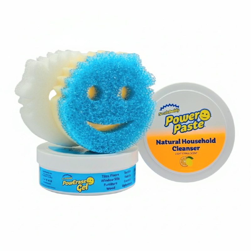 PASTE EN SET DE LIMPIEZA MULTIUSOS PARA TODO USO DE 4 PIEZAS A BASE DE ARCILLA NATURAL SCRUB DADDY 431G