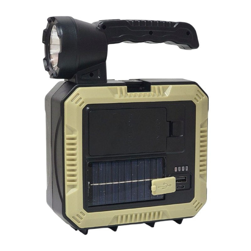 LUZ LED, LAMPARA LED SOLAR PORTATIL, INDICADOR DE BATERIA, FUENTE DE LUZ DUAL, POWERBANK, KIT DE HERRAMIENTAS SOLAR PORTABLE LAMP