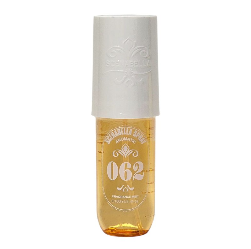 SPRAY PERFUMADO PARA EL CABELLO Y CUERPO SCENABELLA SPRAY AROMATIC 062 VANILLA, PISTACHO, JAZMIN, ALMENDRA, CARAMELO Y SANDALO 100ML