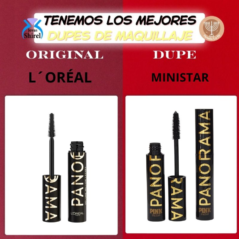 RIMEL DUPE DE LOREAL DE PIGMENTACION NEGRO INTENSO LARGA DURACION MINISTAR 12ML