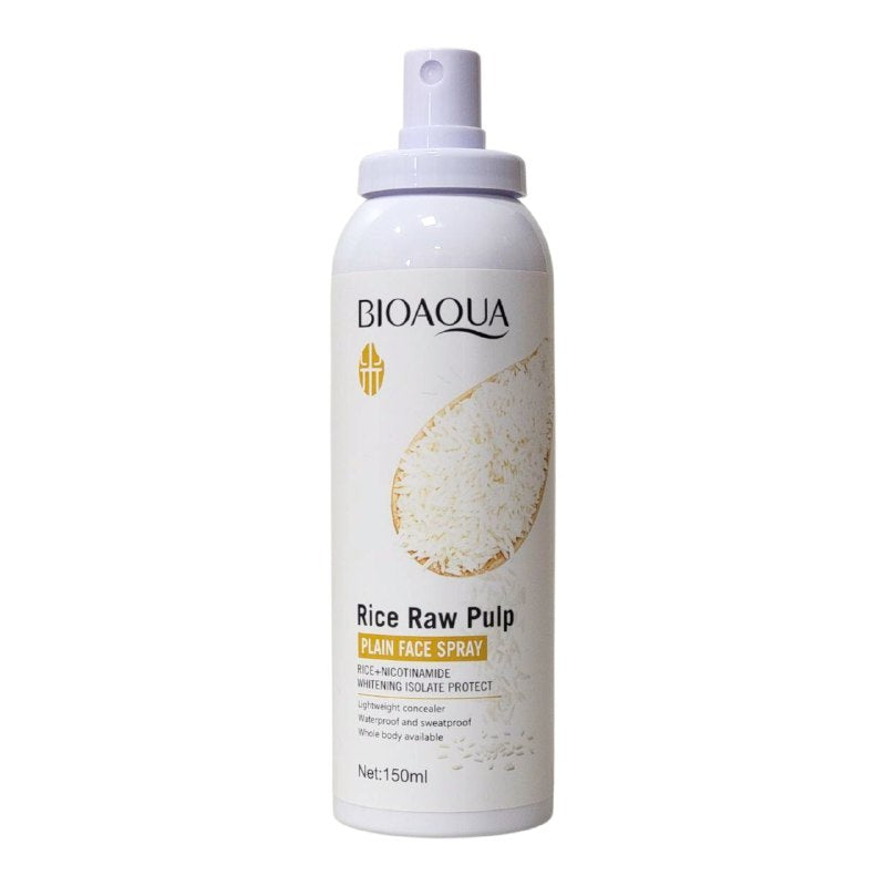 SPRAY FACIAL LISO HIDRATANTE Y PROTECTOR CON EXTRACTO DE PULPA CRUDA DE ARROZ Y NIACINAMIDA BIOAQUA 150ML