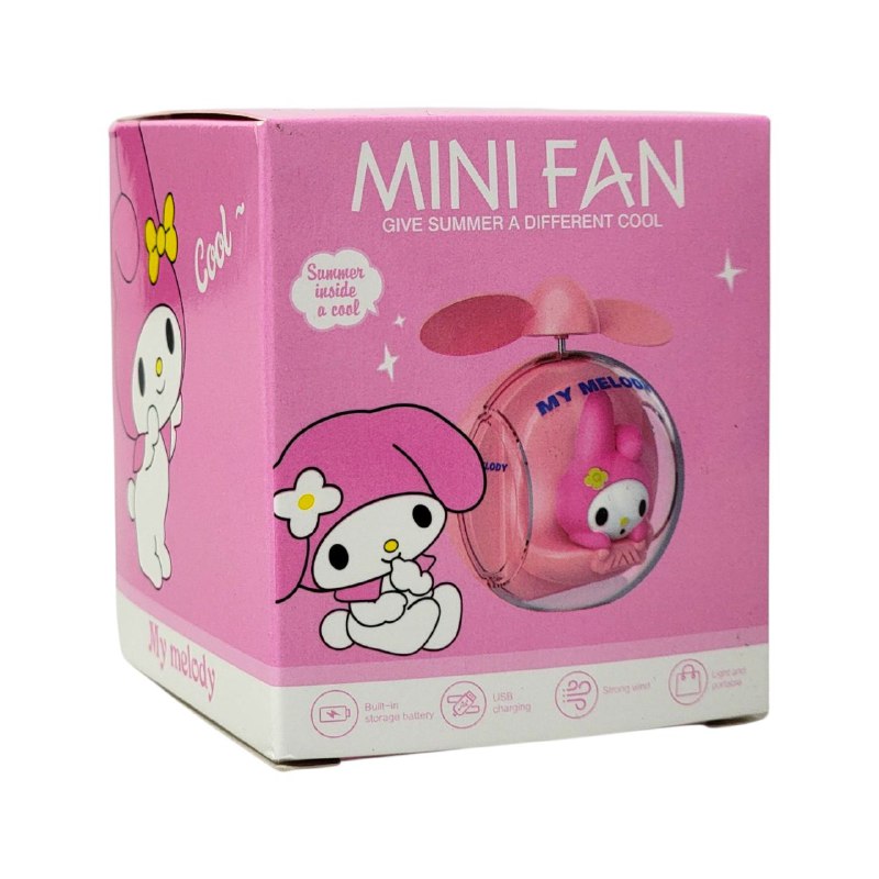 VENTILADOR MINI PORTATIL RECARGABLE 4 ESTILOS
