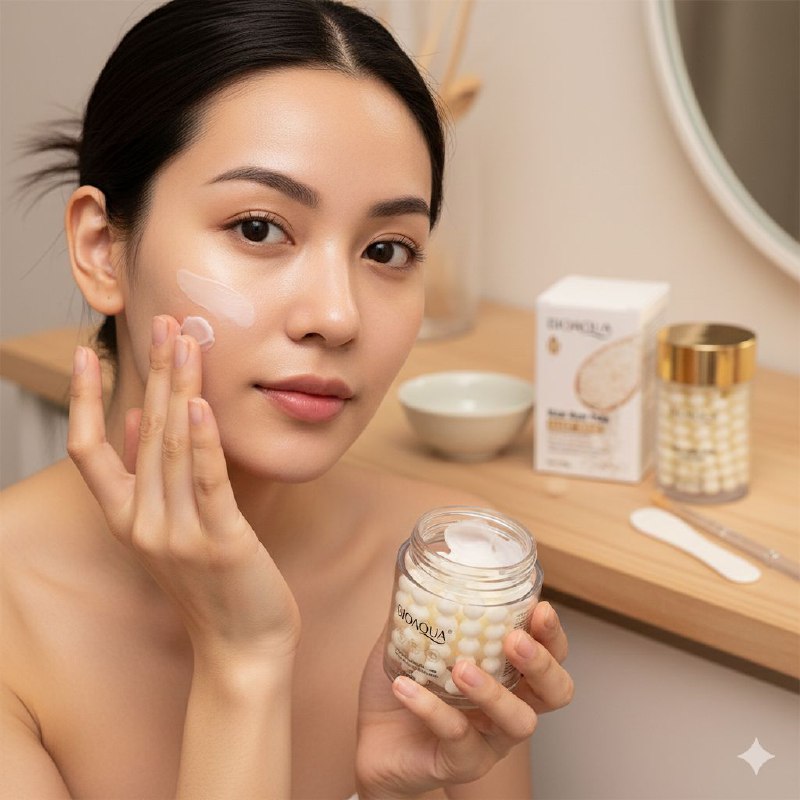 MASCARILLA FACIAL PARA DORMIR DE PULPA CRUDA DE ARROZ BIOAQUA 120G