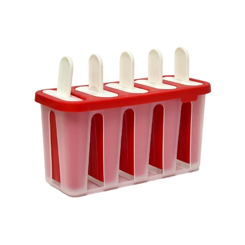 MOLDE DE PLASTICO PAR PALETAS DE ALTA CALIDAD 5 ESPACIOS DECAKILA 5.5X15CM