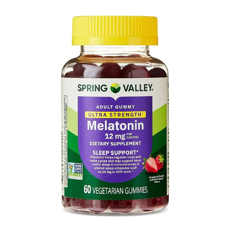 VITAMINAS EN GOMITAS PARA ADULTOS DE MELATONINA PARA DORMIR BIEN SPRING VALLEY 60UND