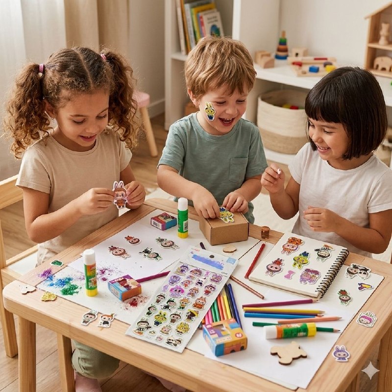 STICKERS DE DECORACION PEGATINAS DE LABUBU 3D