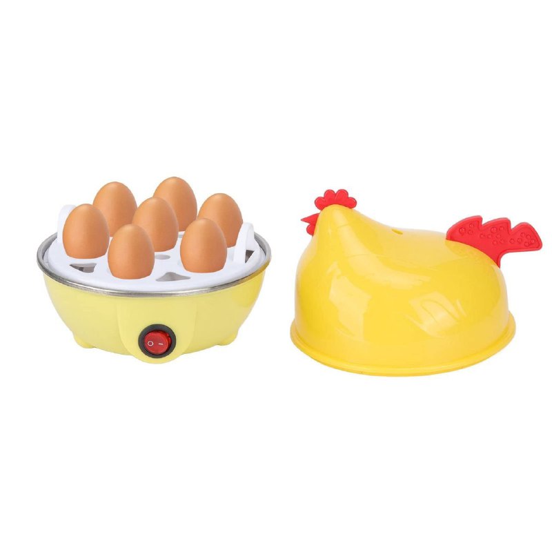 MAQUINA HERVIDORA DE HUEVOS, HUEVERA ELECTRICO HUEVOS AL VAPOR DISEÑO DE GALLINA EGG POACHER