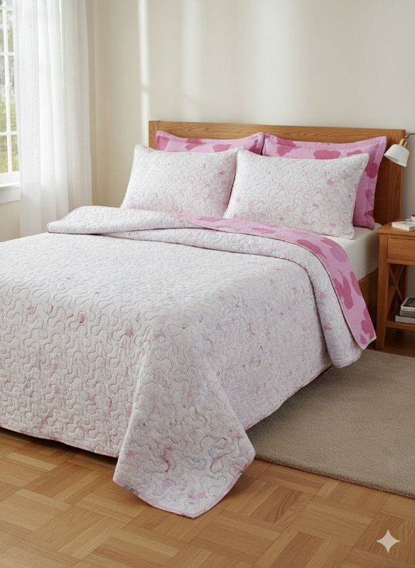 JUEGO DE SABANAS CAMERA TIPO EDREDON REVERSIBLE, DE 3 PIEZAS QUEEN BENELI HOME, 20 ESTILOS