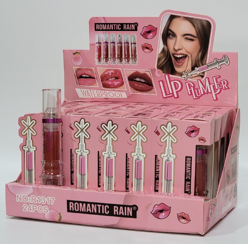 VOLUMINIZADOR DE LABIOS IMPERMEABLE ROMANTIC RAIN 6 TONOS DISPONIBLES