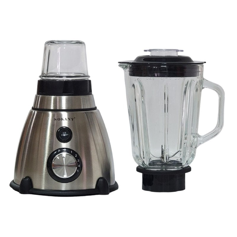 MAQUINA LICUADORA MULTIUSOS, SK-03031, ALTA POTENCIA 800W, EMPUÑADURA ERGONOMICA, LIMPIEZA FACIAL, 5 VELOCIDADES SOKANY