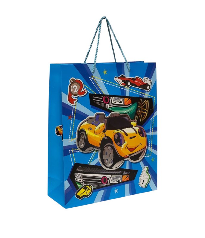 BOLSA DE REGALO MEDIANA 3 D CARS 1245889057960