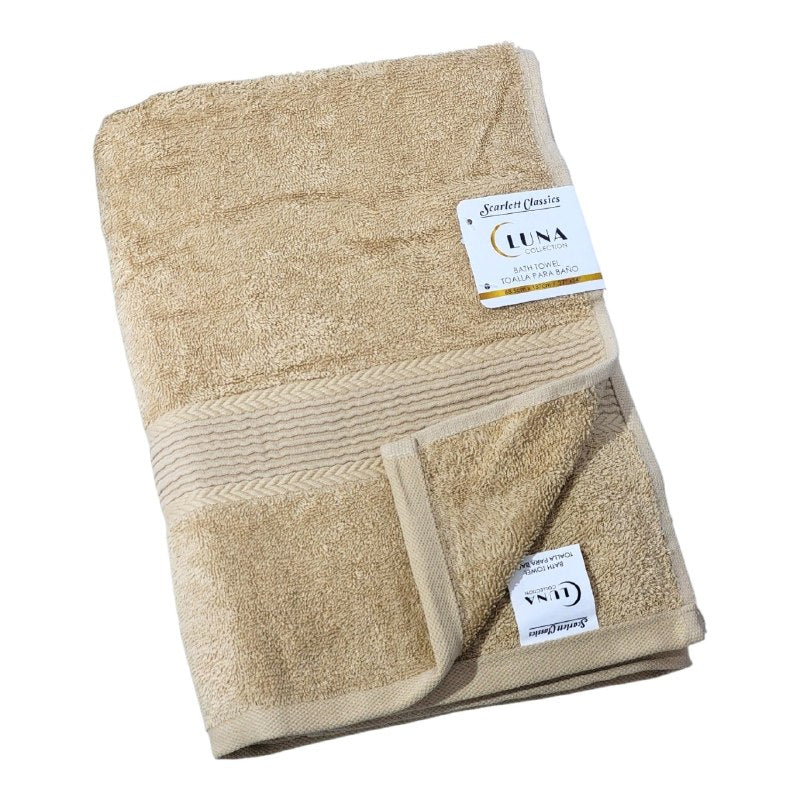 TOALLA PARA BAÑO DE CUERPO PREMIUM DE ALTA DENSIDAD 100% ALGODON SCARLETT CLASSICS 68X137CM