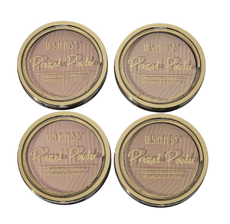 POLVO DE MAQUILLAJE 4 TONOS USHAS PRESSED POWDER