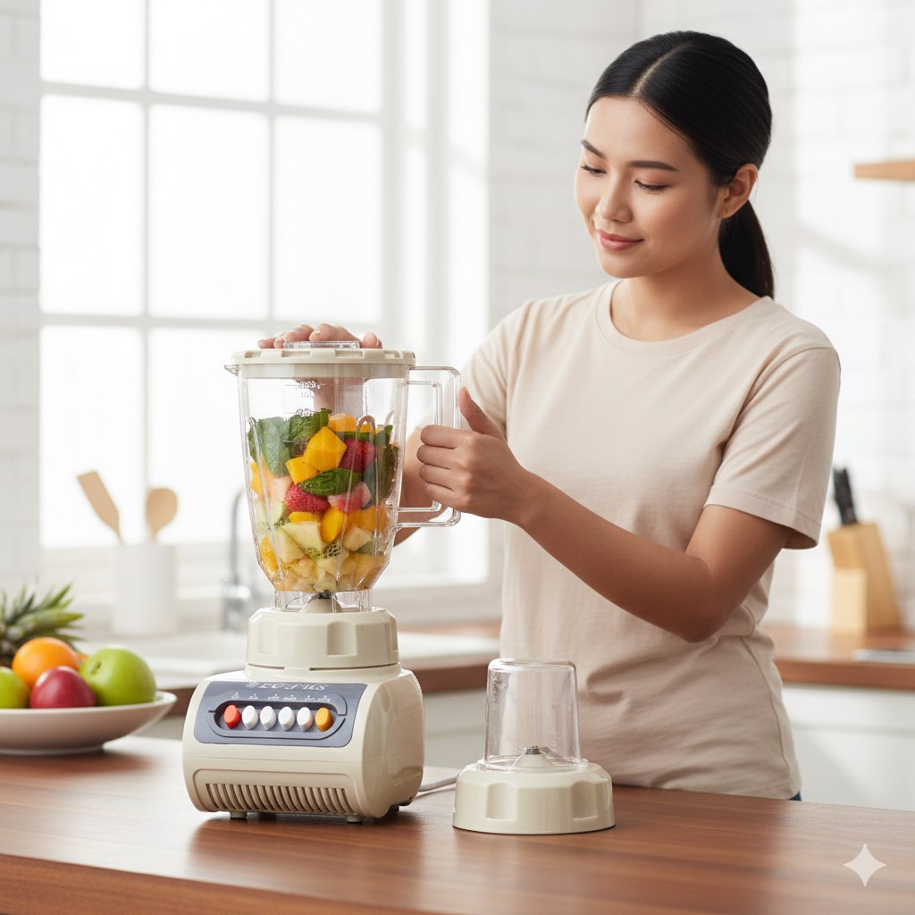 LICUADORA DE ALTA POTENCIA CON PICADOR MULTIUSO LOTUS 1.5L