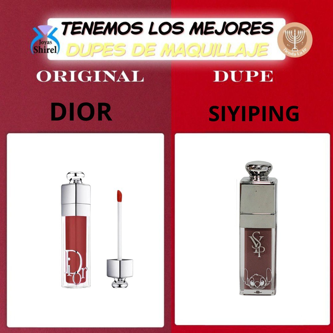 BRILLO LABIAL LIP DUPE DE DIOR, INTENSO QUE LUCE LOS LABIOS MAS VOLUMINOSOS SIYIPING