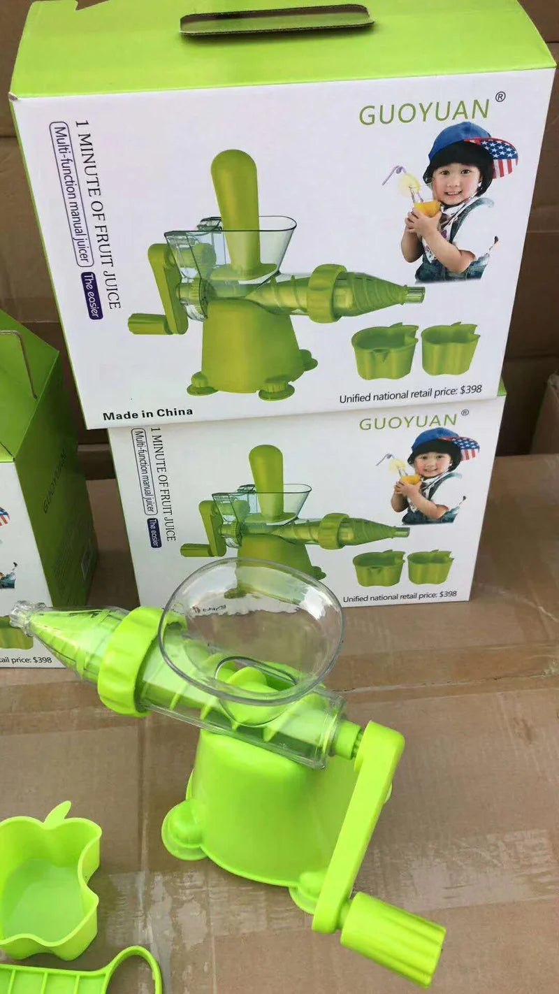 MAQUINA MANUAL EXTRACTOR DE JUGO, EXPRIMIDOR DE JUGOS PEQUEÑO MULTIFUNCIONAL PARA JUGOS