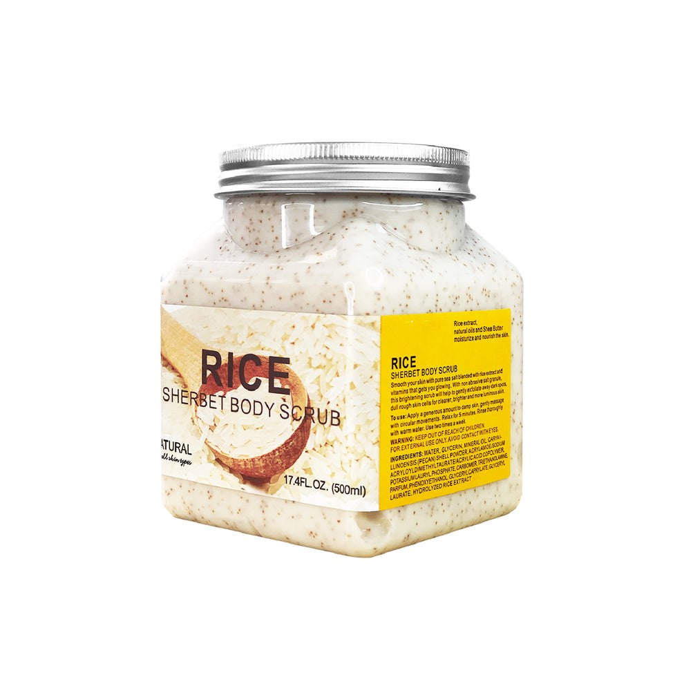 EXFOLIANTE CORPORAL ILUMINADOR CON EXTRACTO DE ARROZ Y VITAMINAS NATURAL FOR ALL SKIN TYPES 500ML