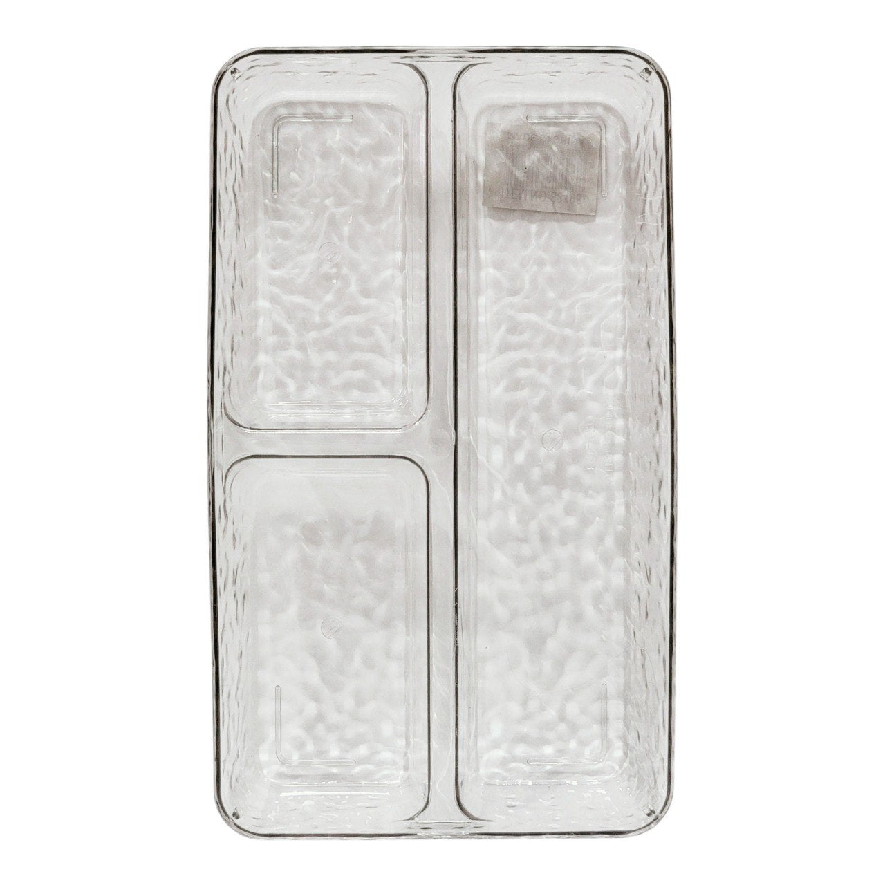 ORGANIZADOR RECIPIENTE MULTIUSO DE ACRILICO TRANSPARENTE 16X27CM