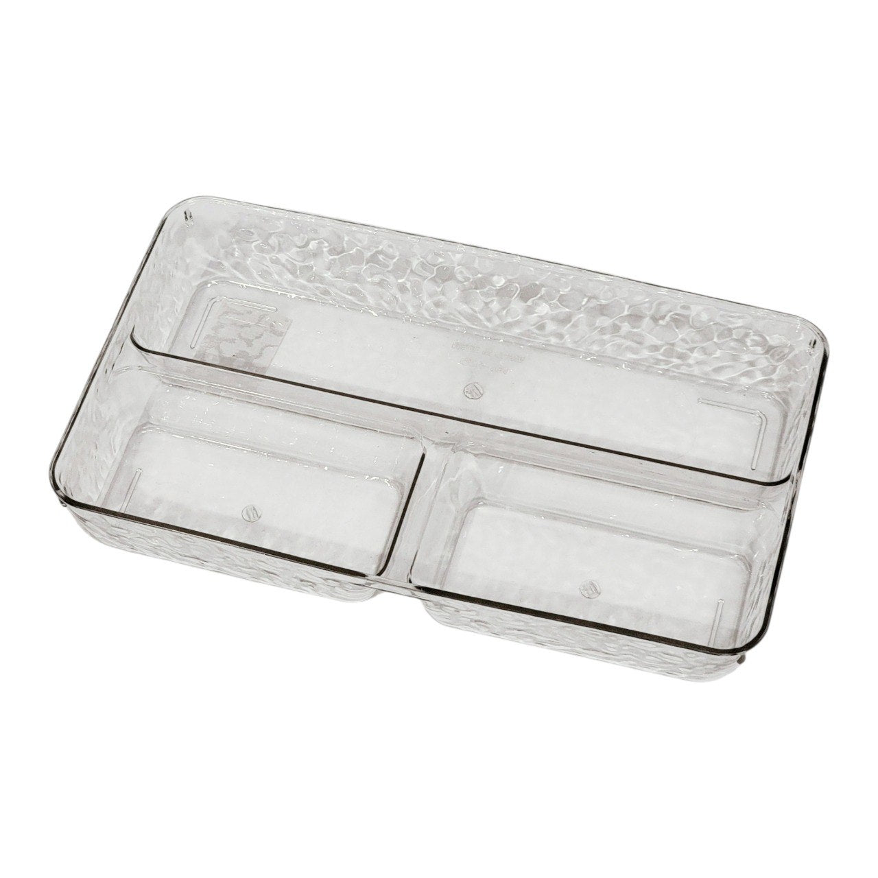 ORGANIZADOR RECIPIENTE MULTIUSO DE ACRILICO TRANSPARENTE 16X27CM