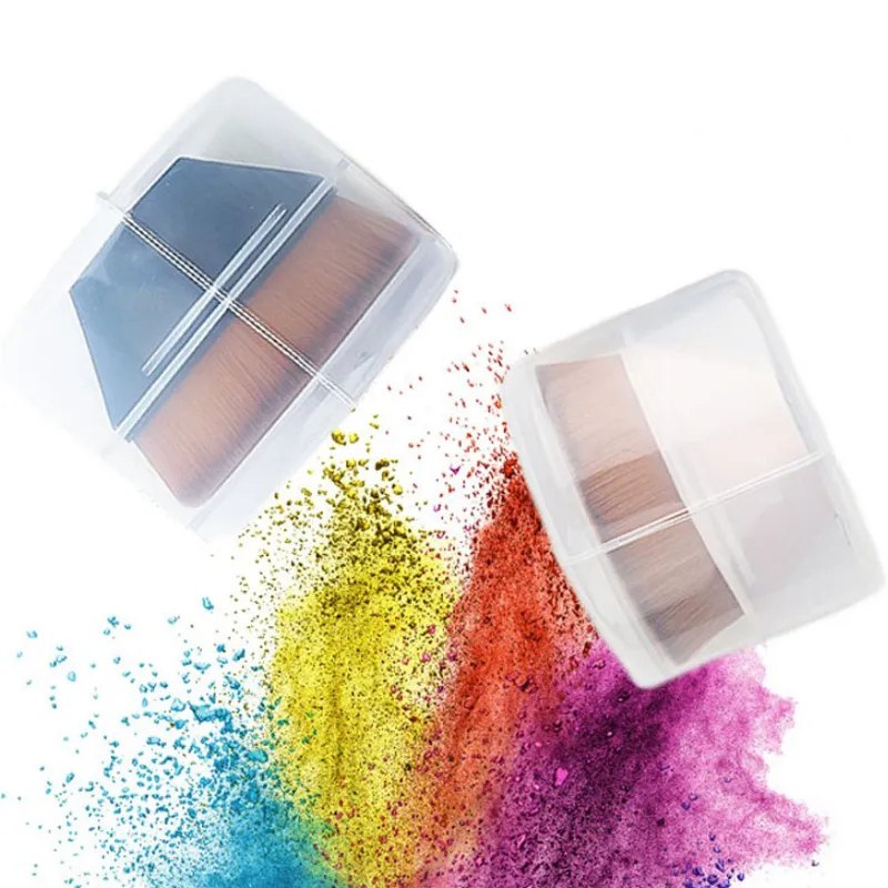 BROCHA DE MAQUILLAJE KABUKI DE BASE EN FORMA DE PETAL MUTIFUNCIONAL