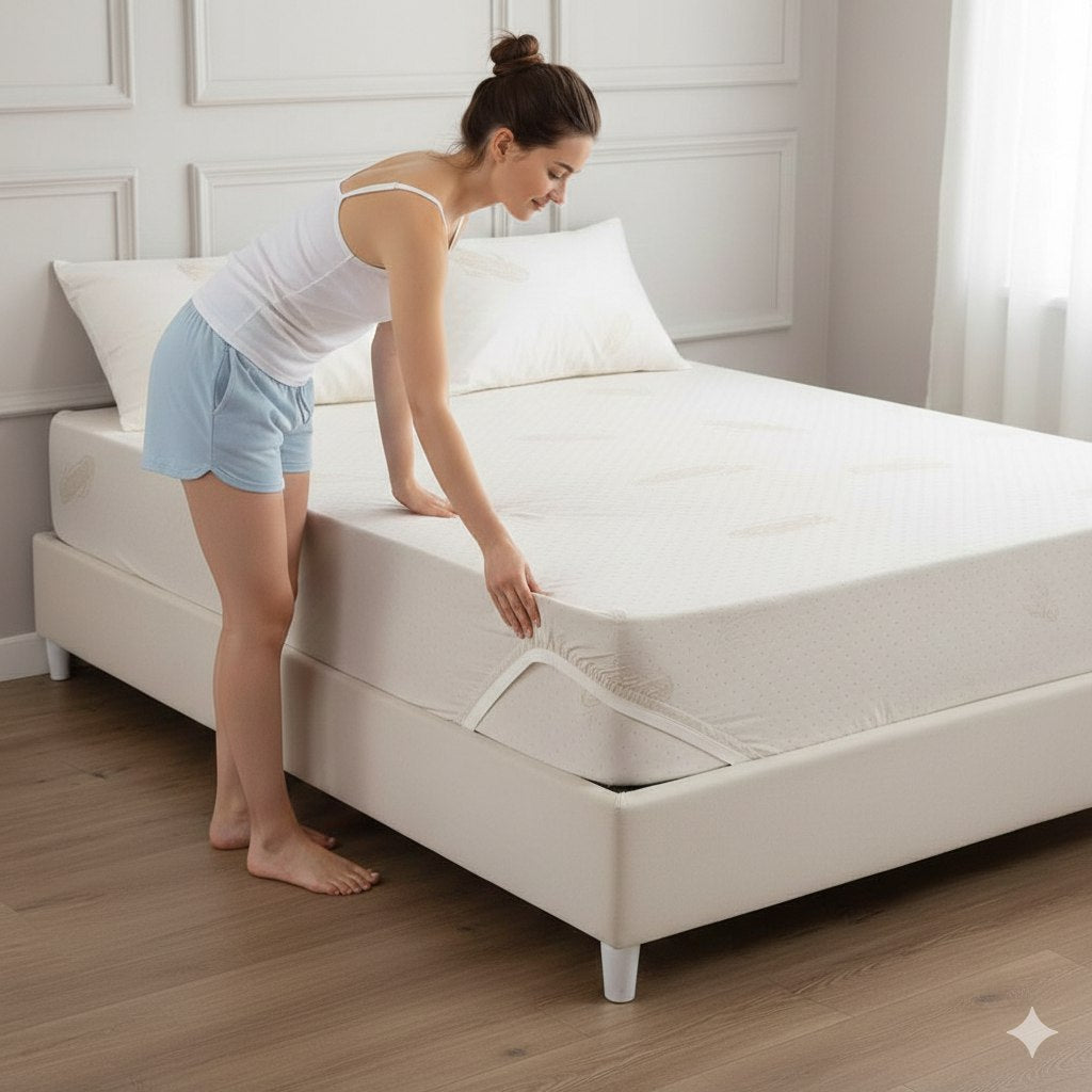 PROTECTOR DE COLCHON QUEEN SCARLET CLASSICS 152X203X38CM