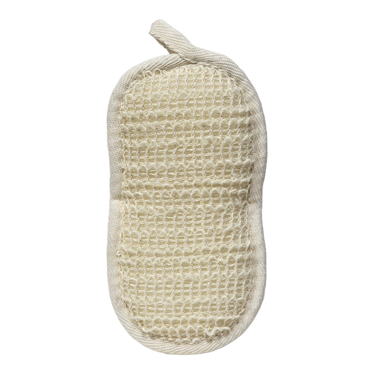 ESPONJA EXFOLIANTE CON FIBRAS VEGETALES DE TEXTURA RUGOSA IDEAL BATH 10X20CM
