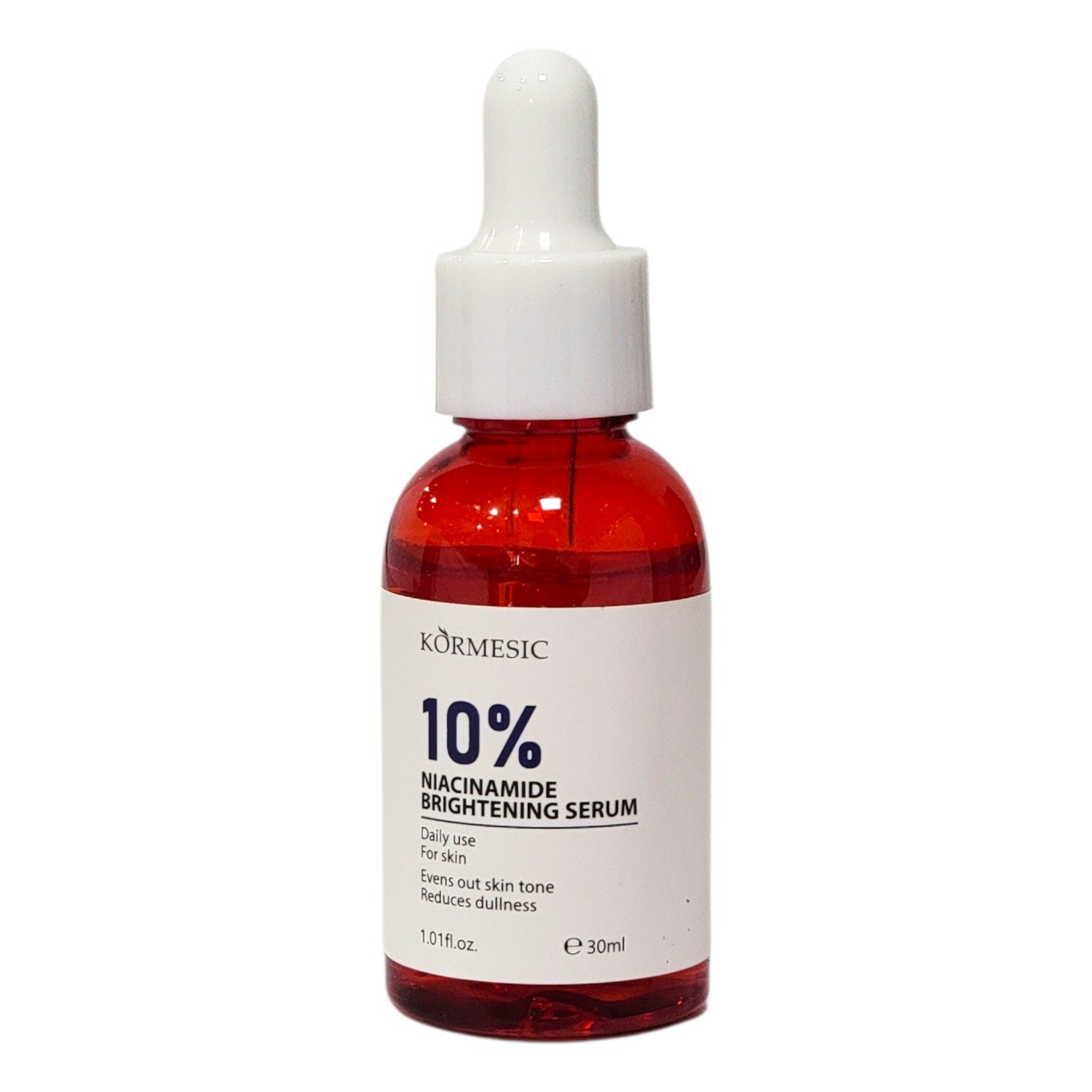 SUERO FACIAL ILUMINADOR DE NIACINAMIDA AL 10% KORMESIC 30ML