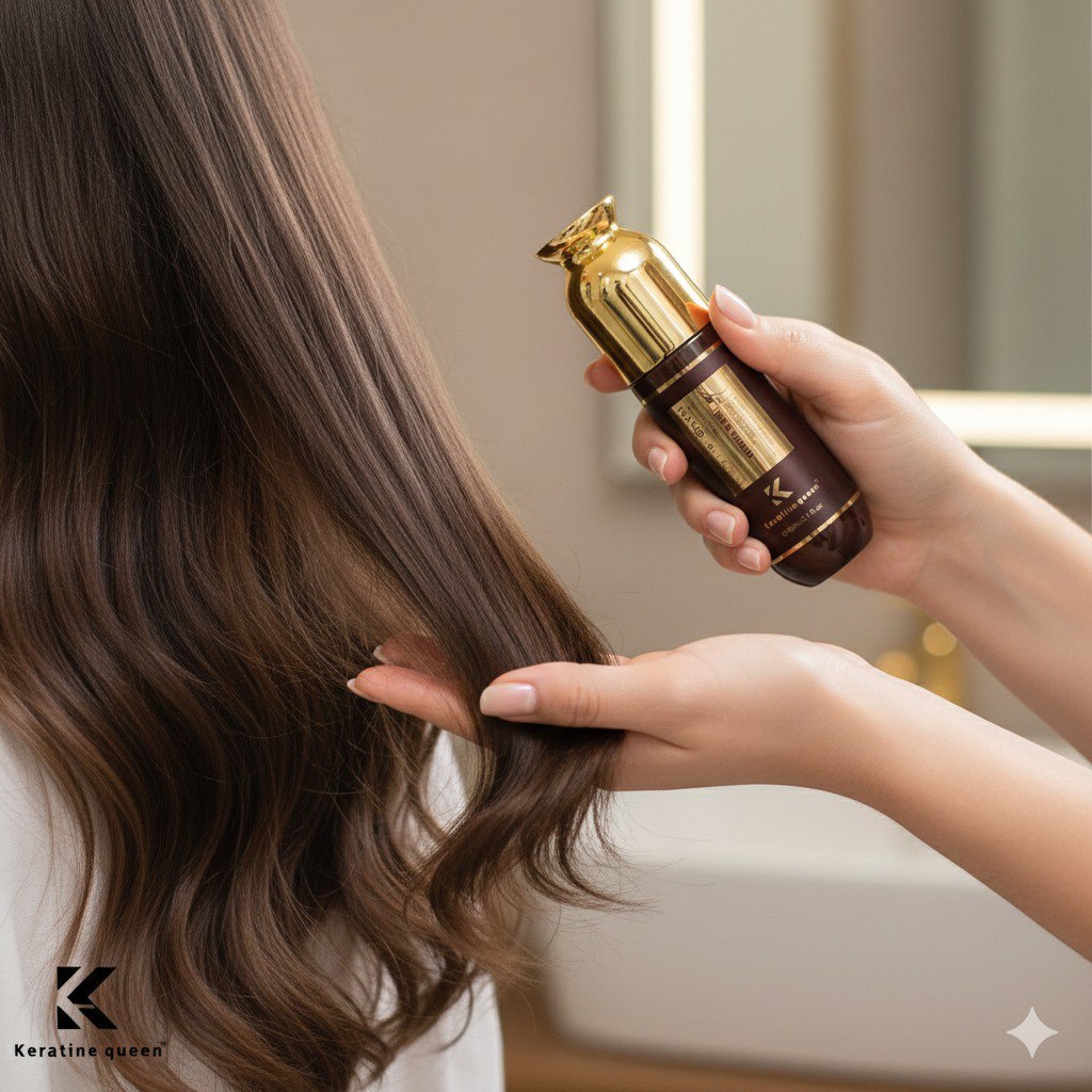 SUERO PARA EL CABELLO CON NANO COLÁGENO KERATINE QUEEN 60ML