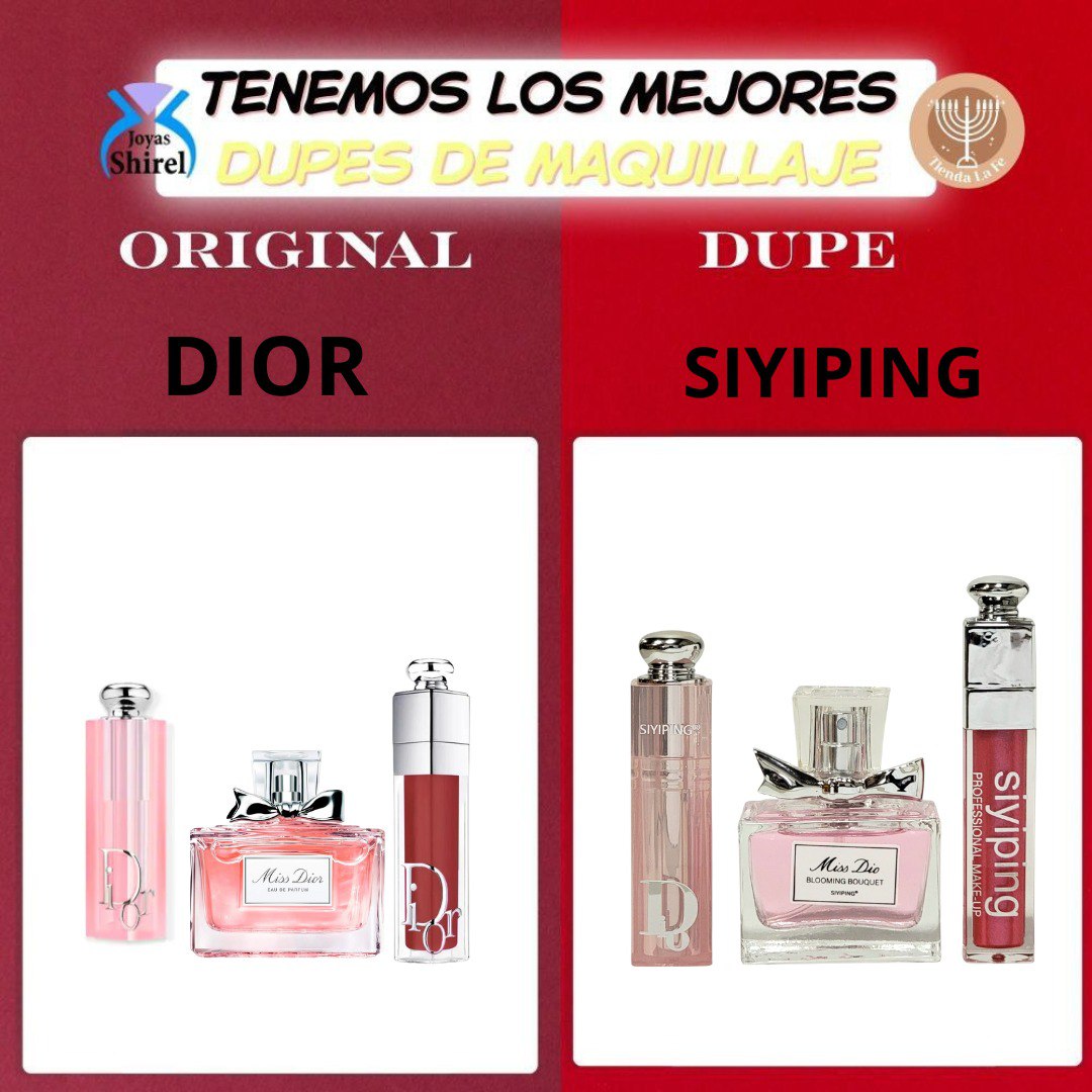 SET DE BRILLO LABIAL Y PERFUME DUPE DE DIOR SIYIPING
