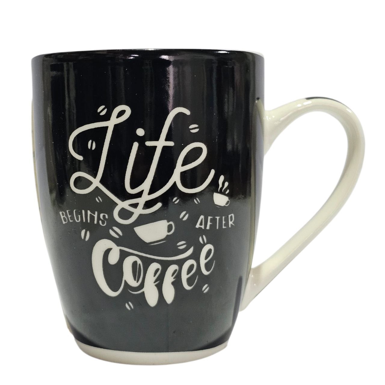 TAZAS DISEÑO BLACK PREMIUM 9CM
