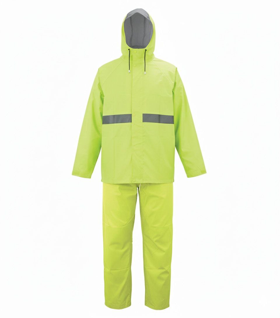 CAPOTE TRAJE DE SEGURIDAD IMPERMEABLE Y REFLECTIVO MAX MOTOR 2PCS