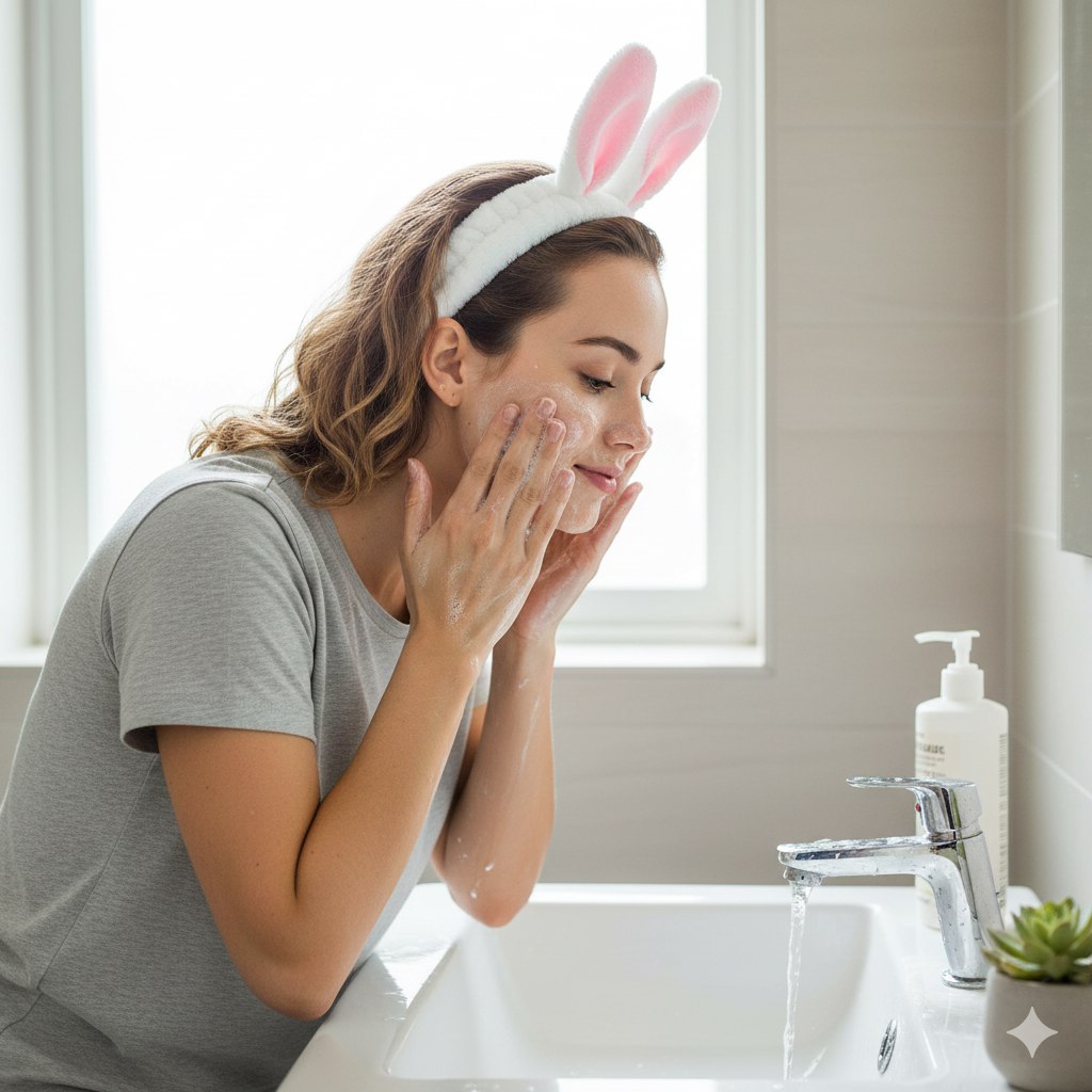 VINCHA DE OREJITAS PARA MAQUILLAJE O MASCARILLA